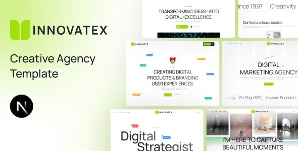 Innovatex - Digital Agency React Next Js Template