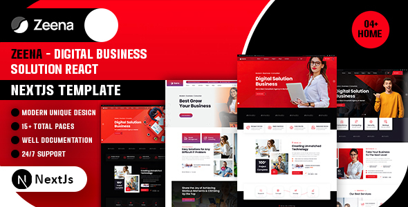 Zeena - Digital Business Solution React NextJs Template
