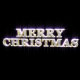 Nice Silver and Gold Merry Christmas Text Loop 02 with Alpha