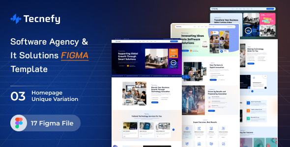 Tecnefy - Software & IT Solutions Figma Template