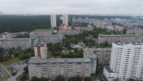 Old Soviet Russian high-rise houses 02