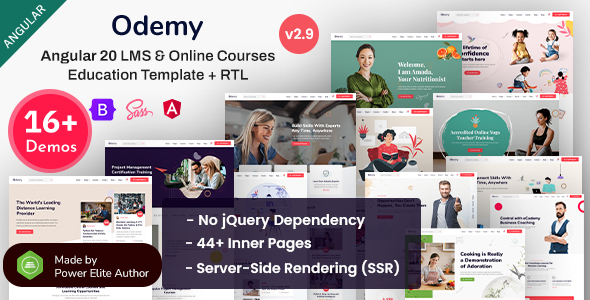 Odemy - Angular 20+ Online Courses & Education Template