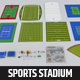 Sports Stadium Pack Collection - Game Ready - 3DOcean Item for Sale