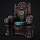 Fantasy Throne 3 Game Ready 3d Model - 3DOcean Item for Sale