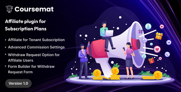 Coursemat Affiliate Plugin – Sell Subscript...Image