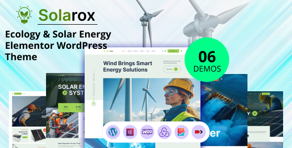 Solarox - Ecology & Solar Energy WordPress Theme
