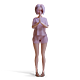 Stylized Girl BasemeshV3 - 3DOcean Item for Sale