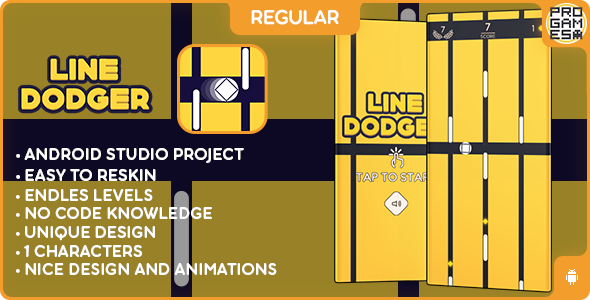 Line Dodger (REGULAR) - HYPERCASUAL ANDROID - BUILDBOX CLASSIC game