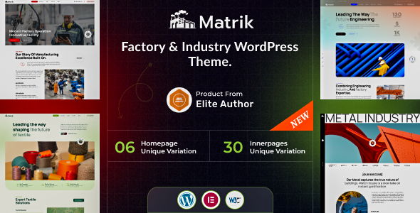Matrik - Factory & Industry WordPress Theme