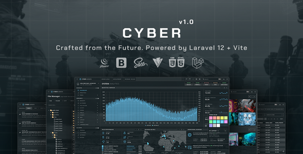 Cyber - Laravel 12 + Vite | Bootstrap 5 Admin Template