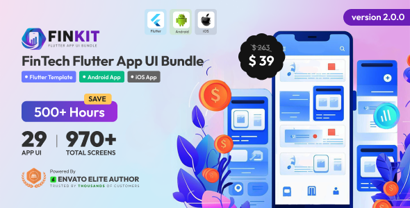 FinKit - FinTech Flutter App UI Bundle