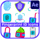 Fingerprint ID Icons Set for After Effects - VideoHive Item for Sale