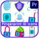 Fingerprint ID Icons Set for Premiere Pro - VideoHive Item for Sale