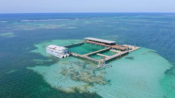 Ocean Adventures water park in idyllic Caribbean setting, Punta Cana