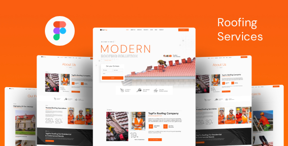 Suntop - Roofing Services Figma Template