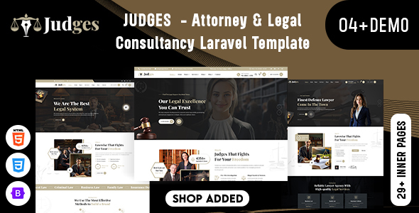 Judges - Attorney & Legal Consultancy Laravel Template