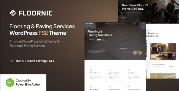 Floornic – Flooring and Paving Services Gutenverse FSE WordPress Theme