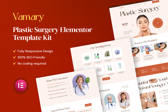 Vamary - Plastic Surgery Elementor Template Kit