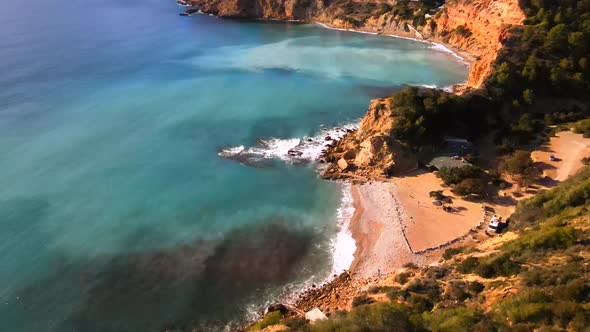 Es Torrent beach in Ibiza, Spain