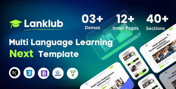 Lanklub - Education & Online Course Next JS Template
