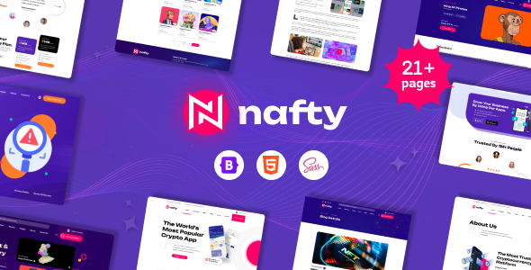 Nafty - crypto and NFT HTML Template