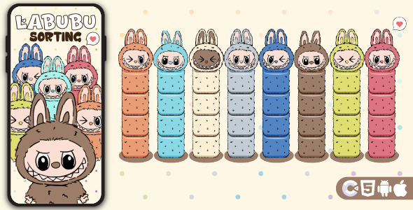 Labubu Sorting - HTML5 Game, Construct 3