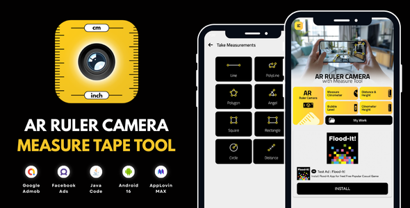 AR Ruler Camera Measure Tool with AdMob Ads Android