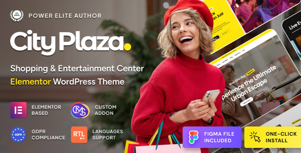 City Plaza - Entertainment Center & Shopping Mall WordPress Theme
