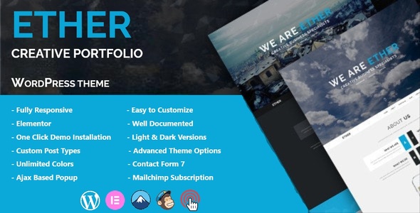 Ether - Creative Business WordPress Theme