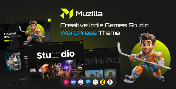 Muzilla - Creative Indie Game Studios WordPress Theme