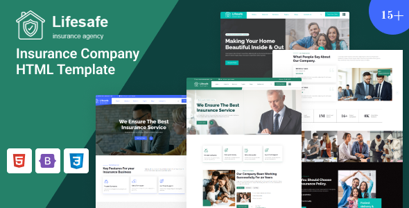 Lifesafe-Insurance Company HTML Template