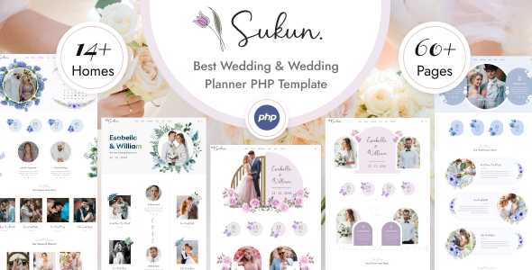 Sukun - Wedding & Wedding Planner PHP Template