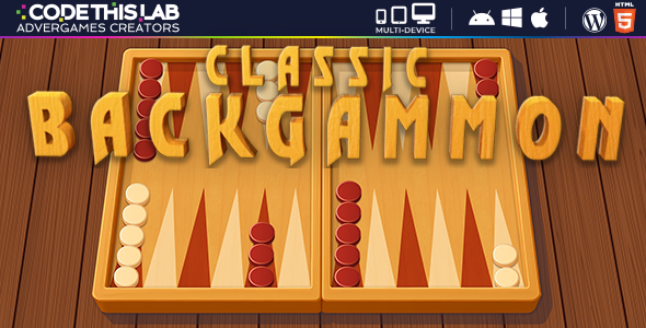 Classic Backgammon - HTML5 Board Game