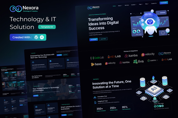 Nexora - Technology & IT Solutions Elementor Template Kit