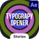 Typography Intro Stories Pack - VideoHive Item for Sale