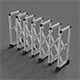 Accordion Barrier Low-poly - 3DOcean Item for Sale
