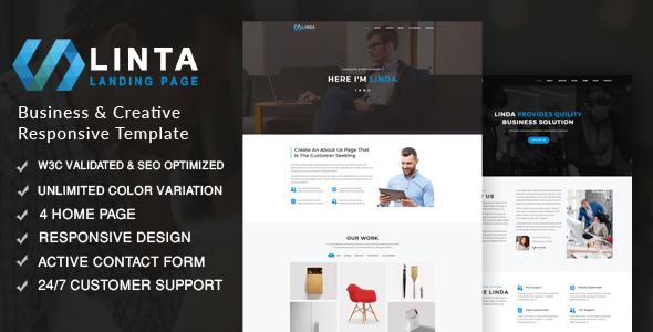 Linta - Creative Portfolio Responsive Template