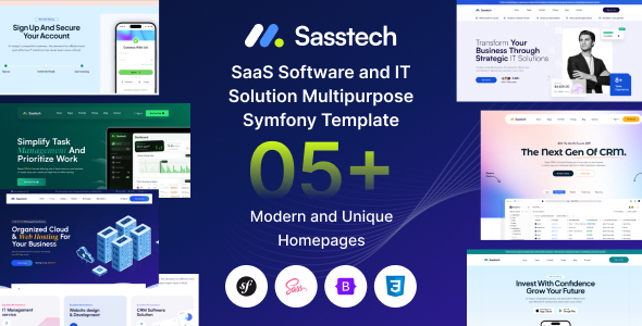 SassTech – Symfony SaaS Software & IT Solution Multipurpose Template