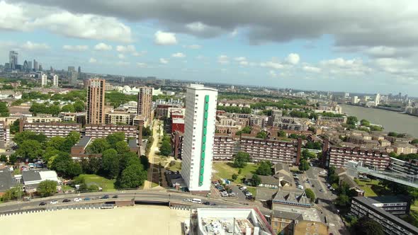 Aerial view of the Construction site