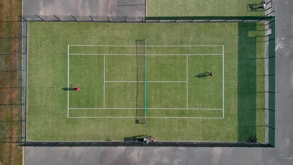 People Playing Tennis