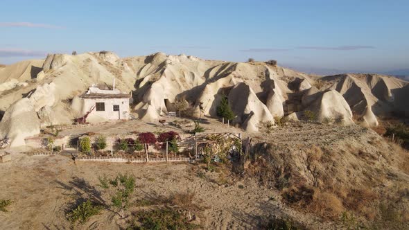 Cappadocia Landscape Aerial View. Turkey. Goreme National Park