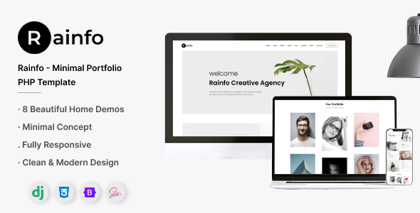 Rainfo - Agency and Portfolio Django Template