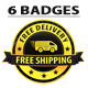 Yellow Free Shipping Badges - GraphicRiver Item for Sale
