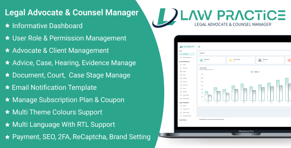 Law Practice SaaS - Legal Advocate & Counsel Manager