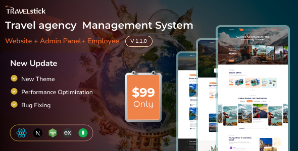 Travelstick – Smart & Scalable Travel Management System | Admin | Employee | User Panel (MERN)
