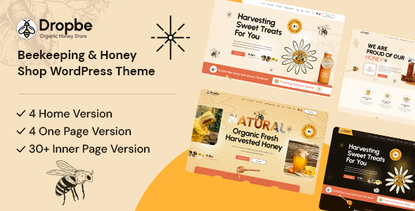 Dropbe - Beekeeping and Honey Shop WordPress Theme