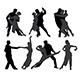 Tango Dancers Silhouette - GraphicRiver Item for Sale