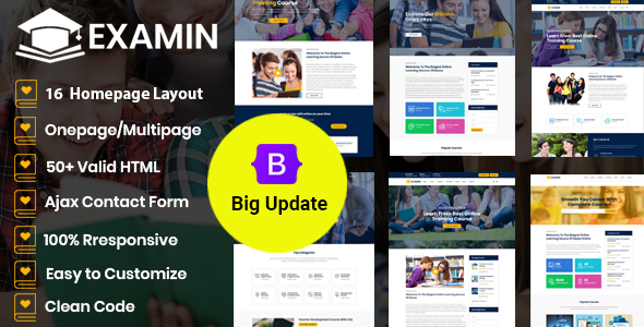 Examin - Education HTML Template