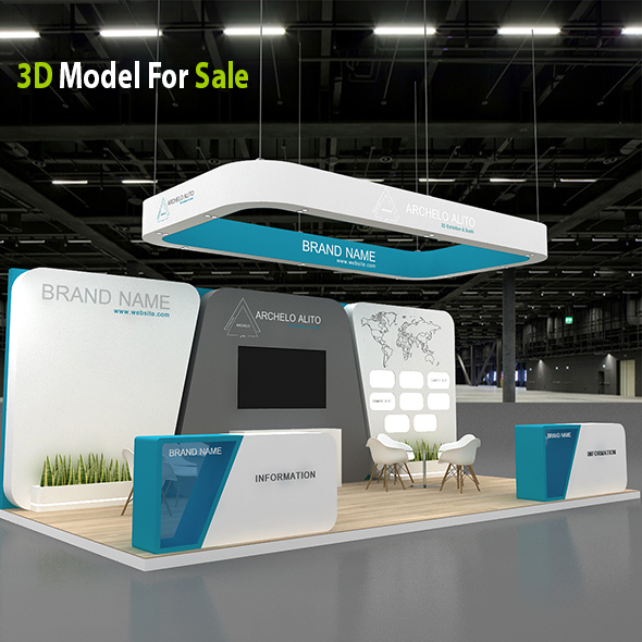 3D Model Exhibition Booth