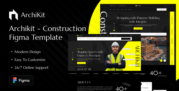 ArchiKit – Architecture & Interior Design Figma Template